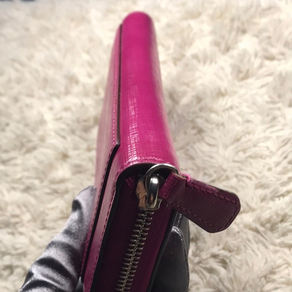 Coach Darcy Patent Leather Accordion Zip Wallet - Picture 5 of 14